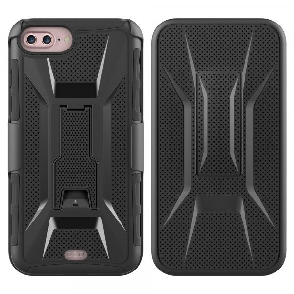 Wholesale iPhone SE (2020) / 8 / 7 / 6S / 6 Holster Combo Belt Clip Case (Black)